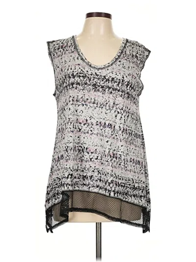 Pre-owned Dkny Jeans Sleeveless Blouse In Gray