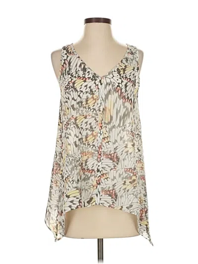 Pre-owned Dkny Jeans Sleeveless Blouse In White