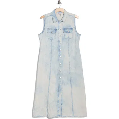 Dkny Jeans Sleeveless Denim Maxi Dress In Blue