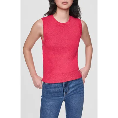 Dkny Jeans Sleeveless Sweater Tank In Red