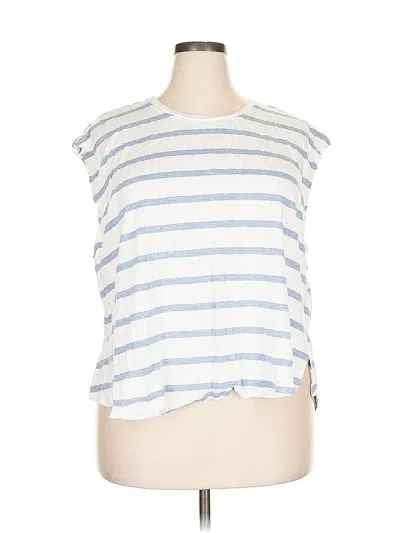 Pre-owned Dkny Jeans Sleeveless T-shirt In White