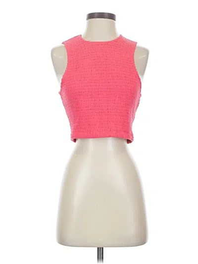 Pre-owned Dkny Jeans Sleeveless Top In Pink
