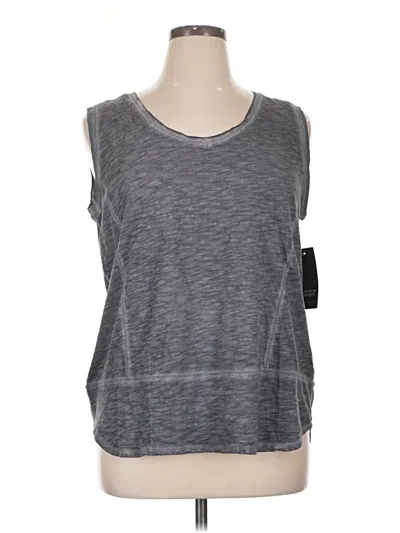Pre-owned Dkny Jeans Sleeveless T-shirt In Gray