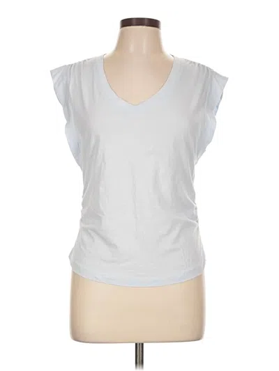 Pre-owned Dkny Jeans Sleeveless T-shirt In Silver