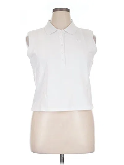 Pre-owned Dkny Jeans Sleeveless T-shirt In White