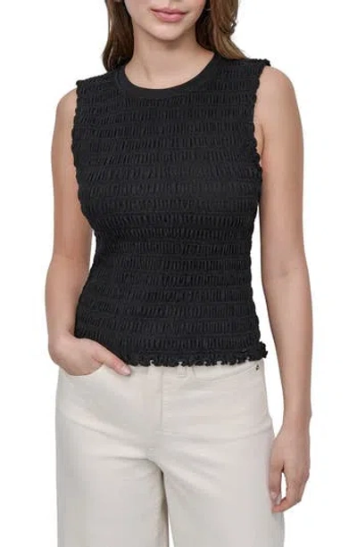 Dkny Jeans Smocked Sleeveless Top