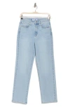 Dkny Jeans Studded High Waist Straight Leg Jeans In Montrose