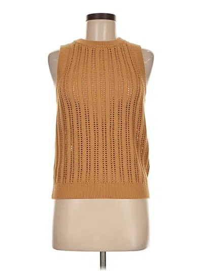 Pre-owned Dkny Jeans Sweater Vest In Brown