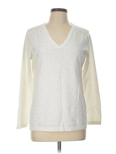 Pre-owned Dkny Jeans Sweater Vest In White