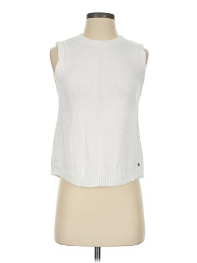 Pre-owned Dkny Jeans Sweater Vest In White