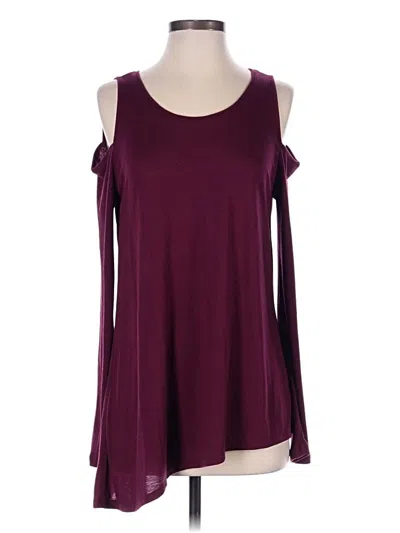 Pre-owned Dkny Jeans Tank Top In Burgundy