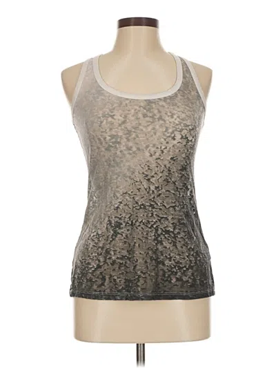 Pre-owned Dkny Jeans Tank Top In Silver