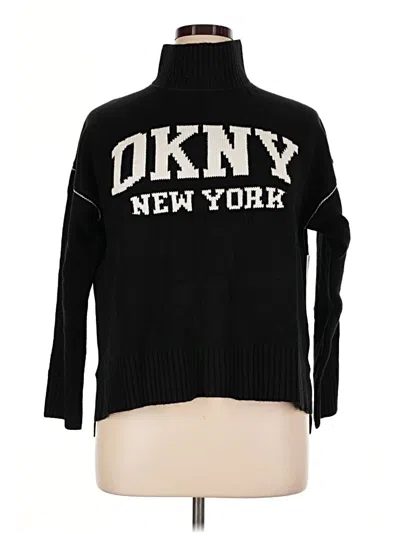 Dkny Jeans Turtleneck Sweater In Black