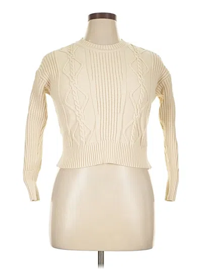 Pre-owned Dkny Jeans Turtleneck Sweater In Ivory