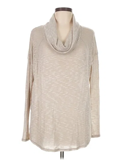 Pre-owned Dkny Jeans Turtleneck Sweater In Tan