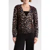 Dkny Jeans V-neck Leopard Cardigan In Multi