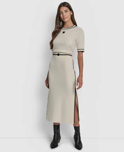 Dkny Jeans Women's Color Block Maxi Skirt In Neutral