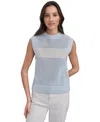 Dkny Jeans Women's Cotton Logo Sleeveless Sweater