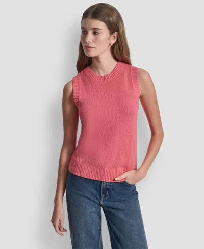 Dkny Jeans Women's Crewneck Pull-on Sweater In Pink