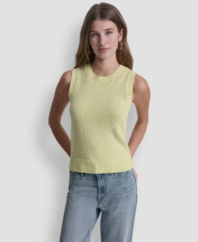 Dkny Jeans Women's Crewneck Pull-on Sweater In Yellow