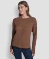 Dkny Jeans Women's Crewneck Sweater In Brown