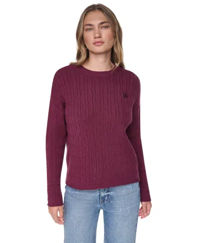 Dkny Jeans Women's Crewneck Sweater In Purple