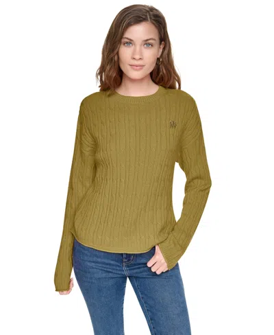 Dkny Jeans Women's Crewneck Sweater In Green