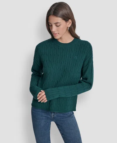 Dkny Jeans Women's Crewneck Sweater In Green