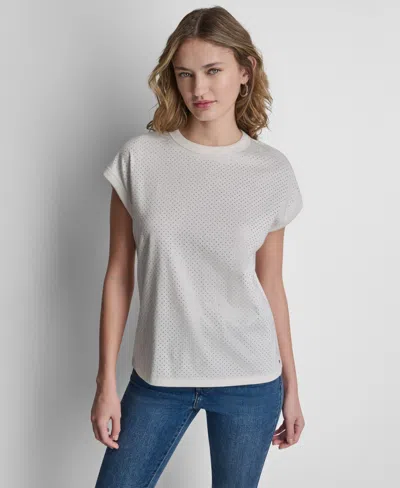 Dkny Jeans Women's Crewneck Tank Top In White