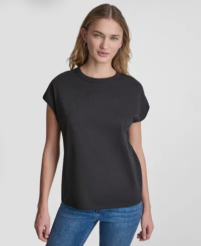 Dkny Jeans Women's Crewneck Tank Top In Black