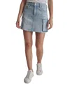 Dkny Jeans Women's Denim Cargo Mini Skirt In Union Square