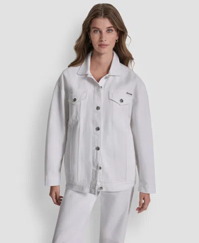 Dkny Jeans Women's Denim Trucker Jacket In Multi