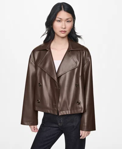 Dkny Jeans Women's Double Breasted Jacket In Blue