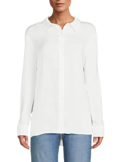 Dkny Jeans Women's Dropped Shoulder Shirt In Ivory