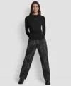 Dkny Jeans Women's Embellished Pull-on Top In Black