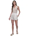 Dkny Jeans Women's Polo Collar Sleeveless Sweater In Ivy - Ivory