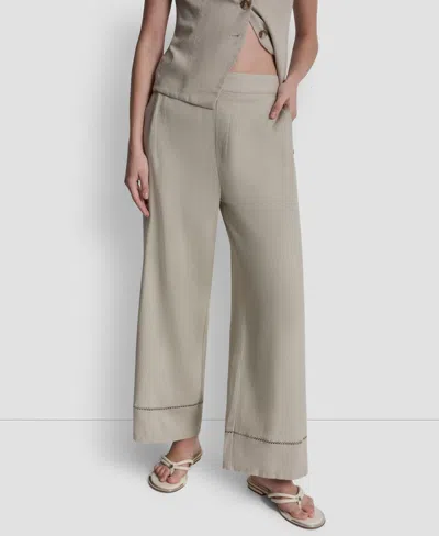 Dkny Jeans Women's High Rise Pull-on Ankle Pants In Brown