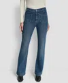 Dkny Jeans Women's High-rise Relaxed Flare Jeans In Blue