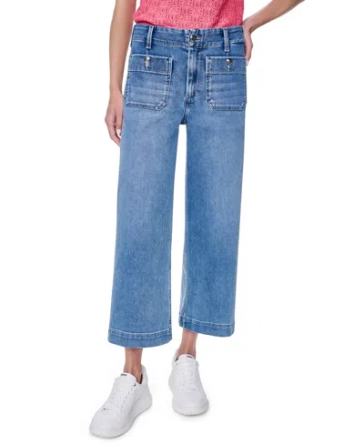 Dkny Jeans Women's High-rise Wide-leg Pants In Blue