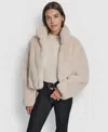 Dkny Jeans Women's Long-sleeve Cropped Jacket In Neutral