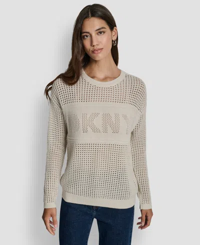 Dkny Jeans Women's Long-sleeve Sweatshirt In Gray