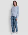 Dkny Jeans Women's Long Sleeves Sweater In Blue