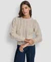 Dkny Jeans Women's Long Sleeves Sweater In Neutral