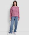 Dkny Jeans Women's Long Sleeves Sweater In Pink