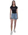 Dkny Jeans Women's Mid-rise Released-hem Denim Shorts In Kx7 - Reade