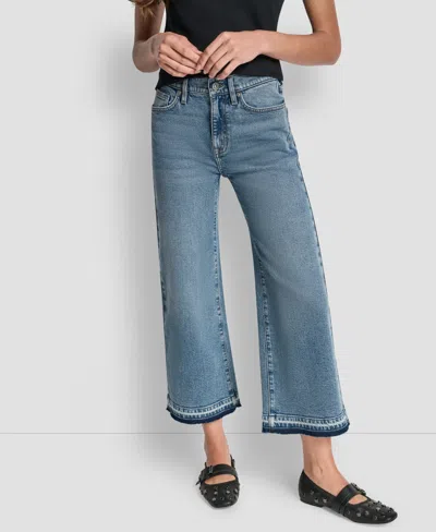 Dkny Jeans Women's Mid-rise Wide Leg Jeans