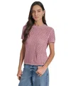 Dkny Jeans Open Stitch Sweater In Pink