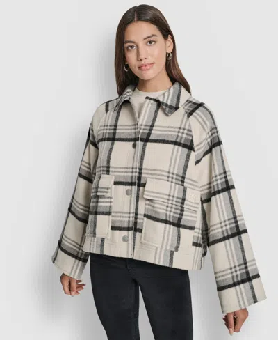 Dkny Jeans Women's Raglan Sleeve Jacket In Multi