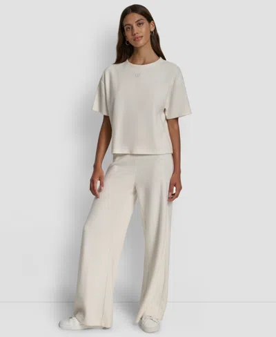 Dkny Jeans Women's Relaxed Boxy Fit T-shirt In Neutral