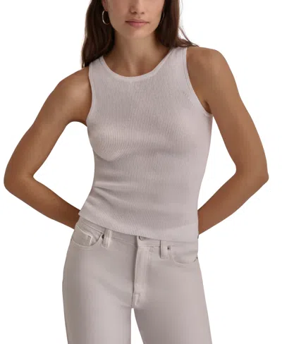 Dkny Jeans Women's Ribbed Tank In White